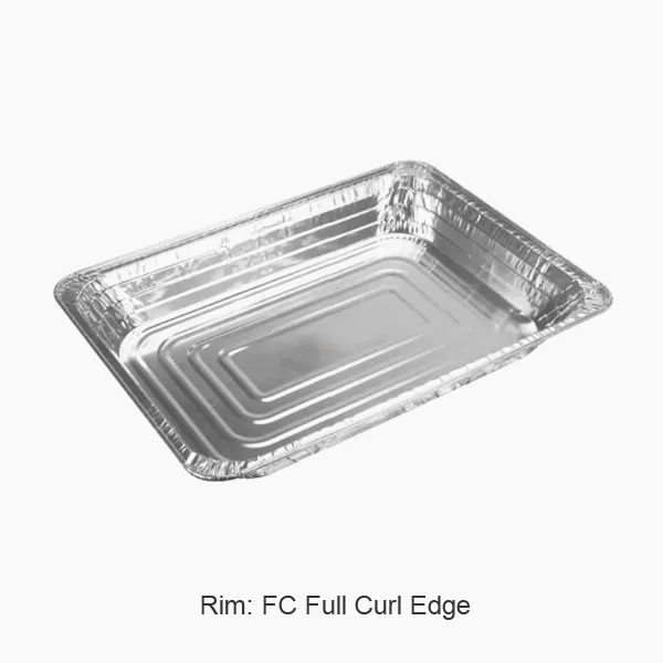 صواني كبيرة من رقائق الألومنيوم يمكن التخلص منها